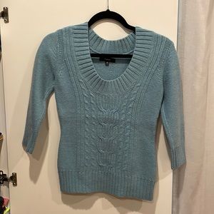 Express Scoop Neck Cable sweater